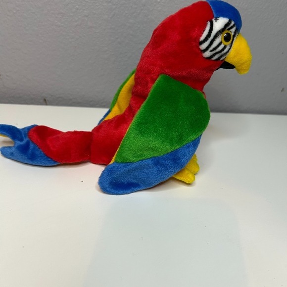 Rare w/ Errors Ty Beanie Baby Jabber Parrot Plush Toy Stuffed Animal Collectible - Picture 3 of 6